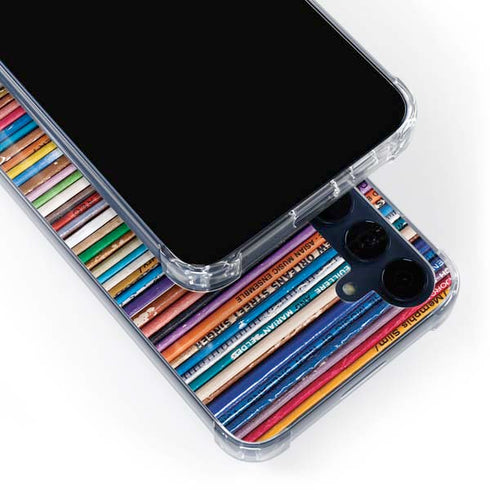 Records Music Galaxy A55 5G Clear Case