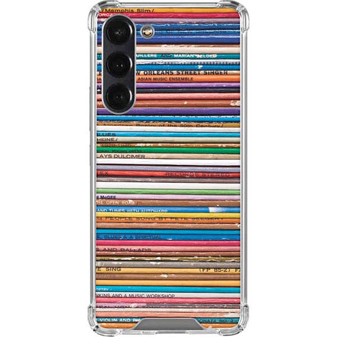 Records Music Galaxy S24 FE Clear Case