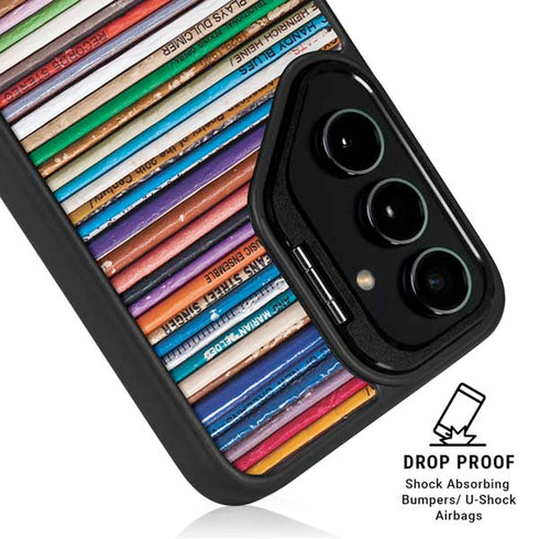 Records Music Galaxy S25 Plus Kickstand Case