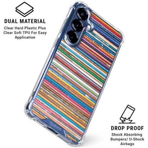 Records Music Galaxy S25 Clear Case