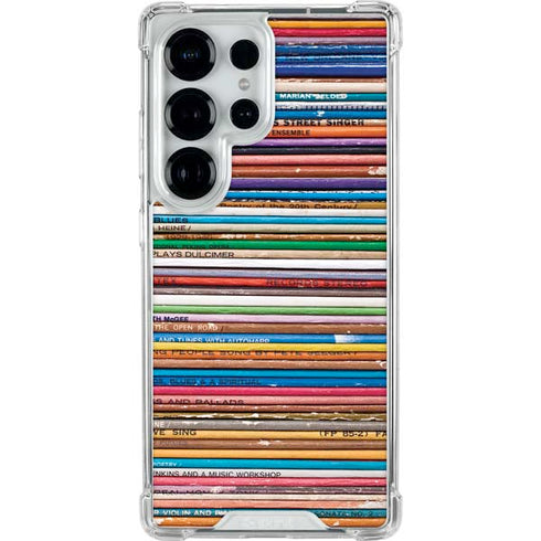 Records Music Galaxy S25 Ultra Clear Case