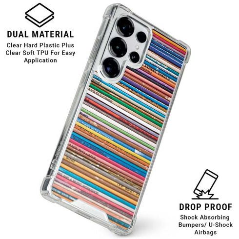 Records Music Galaxy S25 Ultra Clear Case
