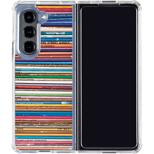 Records Music Galaxy Z Fold5 5G Clear Case