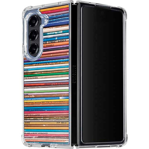 Records Music Galaxy Z Fold5 5G Clear Case