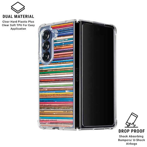 Records Music Galaxy Z Fold6 Clear Case