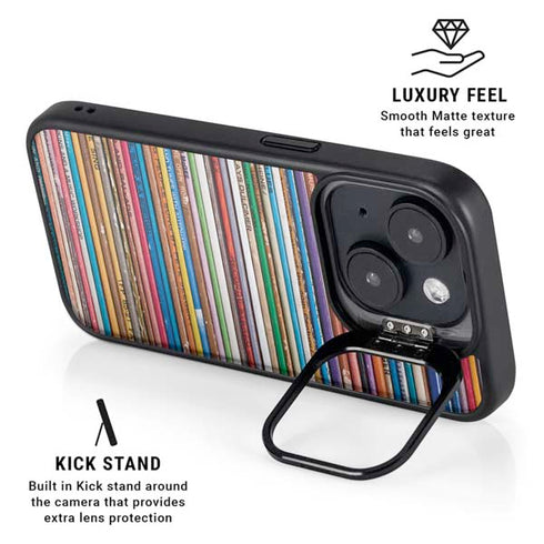 Records Music iPhone 14 Kickstand Case
