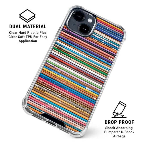 Records Music iPhone 15 Clear Case
