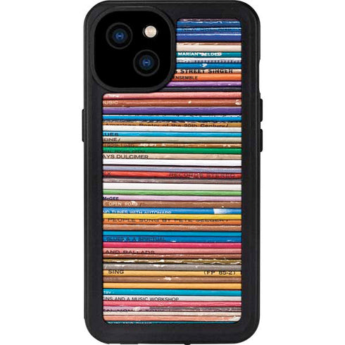 Records Music iPhone 15 Plus Waterproof Case