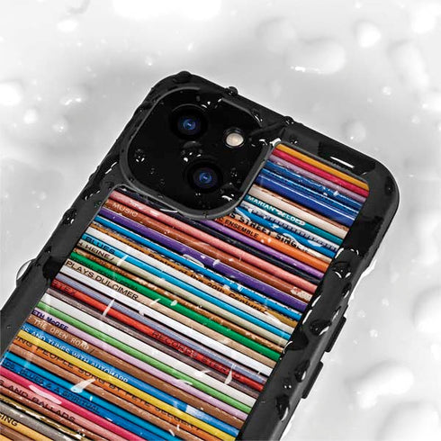 Records Music iPhone 15 Plus Waterproof Case