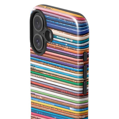 Records Music iPhone 16 Impact Case