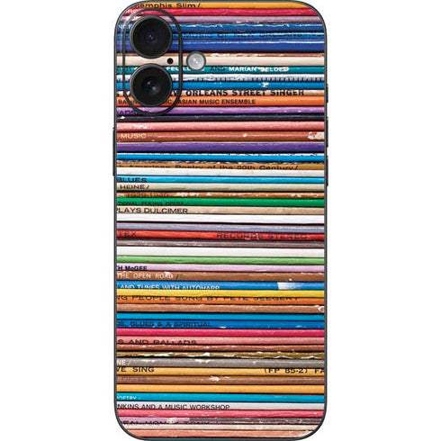 Records Music iPhone 16 Plus Skin