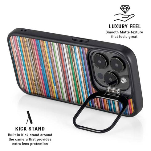 Records Music iPhone 16 Pro Kickstand Case