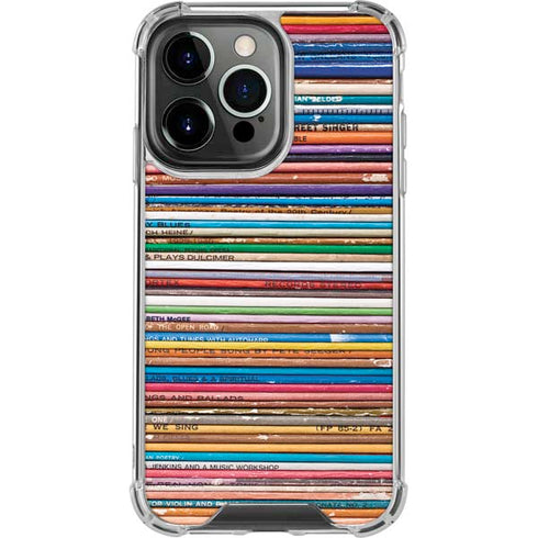 Records Music iPhone 16 Pro Max Clear Case