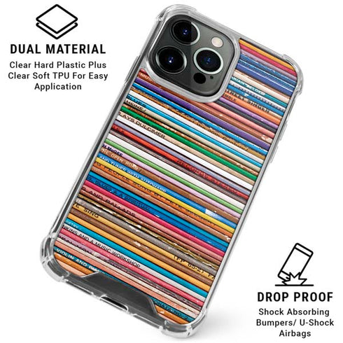 Records Music iPhone 16 Pro Max Clear Case