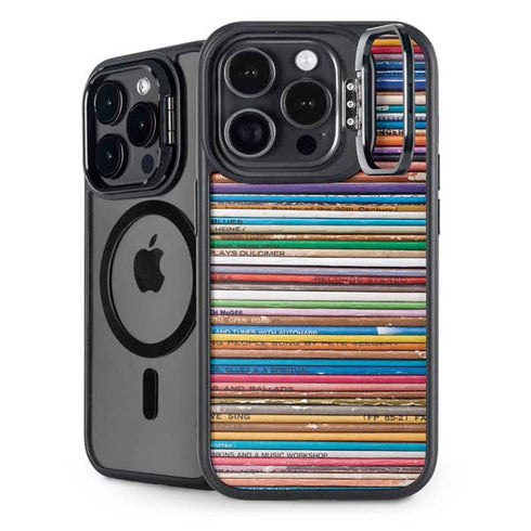 Records Music iPhone 16 Pro Max Kickstand Case
