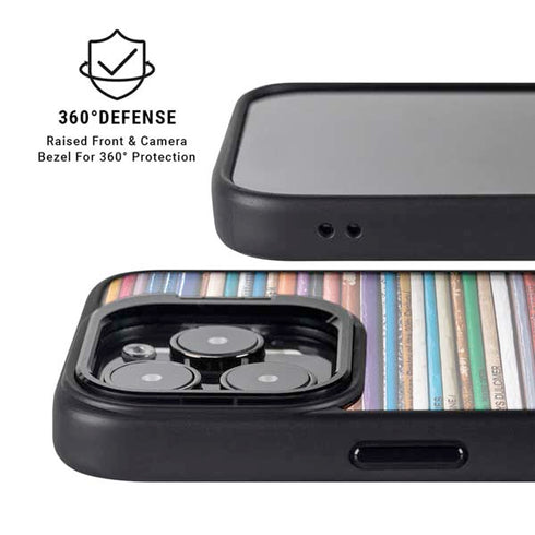 Records Music iPhone 16 Pro Max Kickstand Case