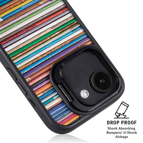 Records Music iPhone 16e Kickstand Case