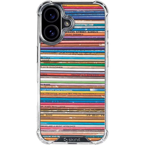 Records Music iPhone 17 Clear Case