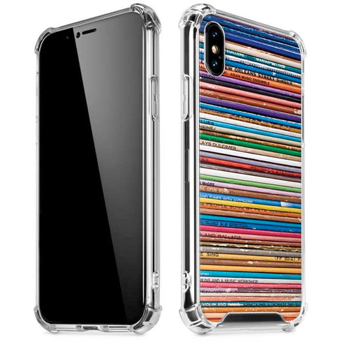 Records Music iPhone X/XS Clear Case