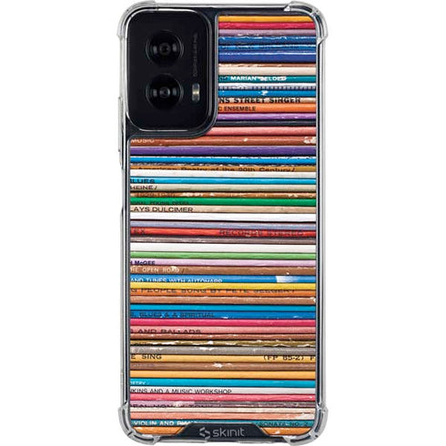 Records Music Moto G Power 5G (2024) Clear Case