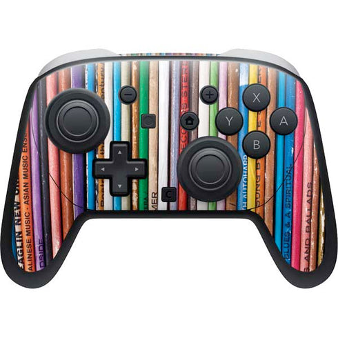 Records Music Nintendo Switch 2 (2025) Pro Controller Skin