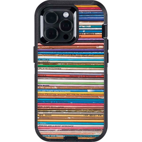 Records Music Otterbox Defender iPhone Skin