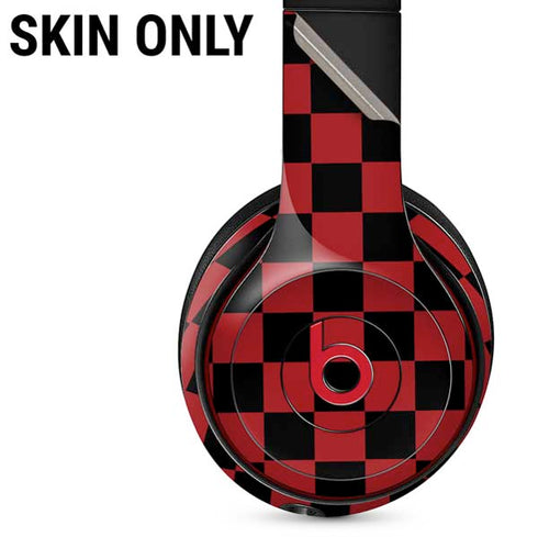 Red and Black Checkerboard Beats Solo 3 Wireless Skin