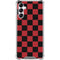 Red and Black Checkerboard Gabb Phone 4 Clear Case