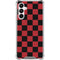 Red and Black Checkerboard Galaxy A16 5G Clear Case