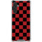 Red and Black Checkerboard Galaxy A17 Clear Case