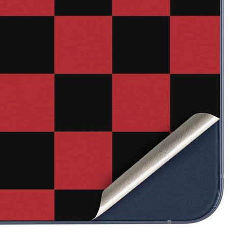 Red and Black Checkerboard Galaxy A35 5G Skin