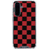 Red and Black Checkerboard Galaxy A36 5G Clear Case