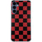 Red and Black Checkerboard Galaxy A55 5G Clear Case