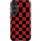 Red and Black Checkerboard Galaxy S25 Plus Impact Case