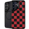 Red and Black Checkerboard Galaxy S24 Plus Kickstand Case