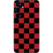 Red and Black Checkerboard Galaxy S25 Skin