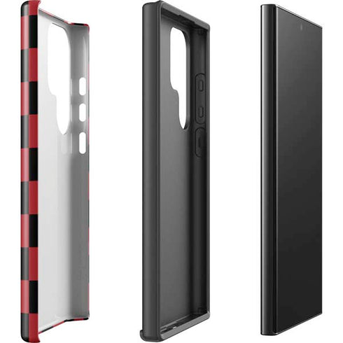 Red and Black Checkerboard Galaxy S25 Ultra Impact Case