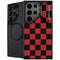 Red and Black Checkerboard Galaxy S25 Ultra Kickstand Case