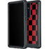Red and Black Checkerboard Galaxy S24 Ultra Waterproof Case