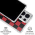 Red and Black Checkerboard Galaxy S25 Ultra Clear Case