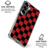Red and Black Checkerboard Galaxy S26 Clear Case
