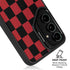 Red and Black Checkerboard Galaxy S26 Kickstand Case