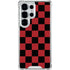 Red and Black Checkerboard Galaxy S26 Ultra Clear Case