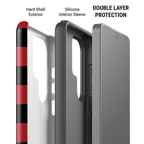 Red and Black Checkerboard Galaxy S26 Ultra Impact Case