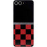 Red and Black Checkerboard Galaxy Z Flip6 Skin