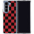 Red and Black Checkerboard Galaxy Z Fold5 5G Clear Case