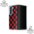 Red and Black Checkerboard Galaxy Z Fold6 Clear Case