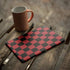 Red and Black Checkerboard iPad Skins