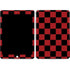 Red and Black Checkerboard Apple iPad Skin
