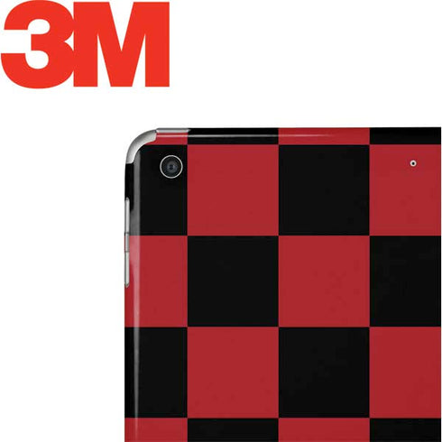 Red and Black Checkerboard Apple iPad Skin